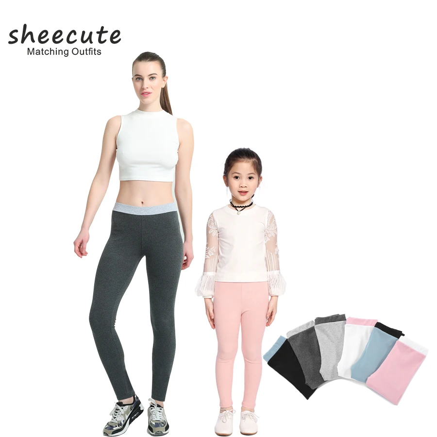 SheeCute весенне осенняя стильная семейная одежда для сочетания лодыжек однотонные