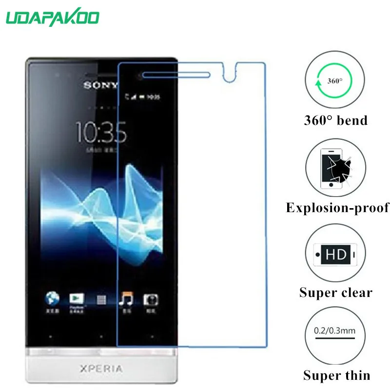 Udapakoo прозрачная закаленная (мягкое стекло) пленка для Sony Xperia U ST25I Nano