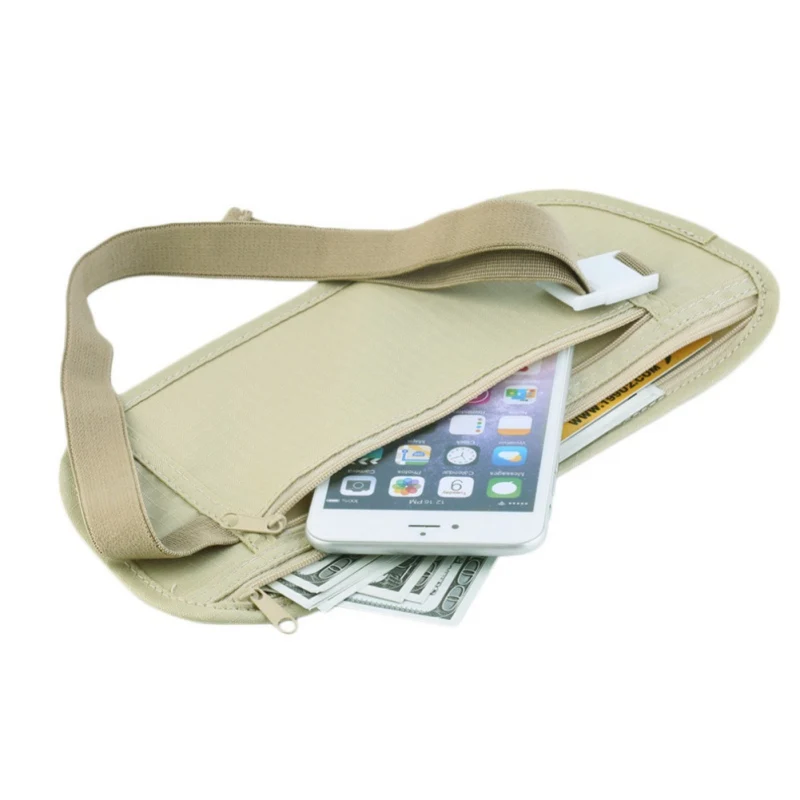 

Travel Pouch Hidden Zippered Waist Compact Security Money Running / Sport Waist Belt Bag Running Bags Outdoor Bags