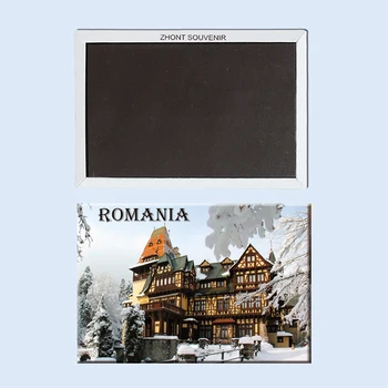 

Rectangle Magnets, Romania Souvenir,Pelisor palace Tourist Refrigerator Magnets 21481