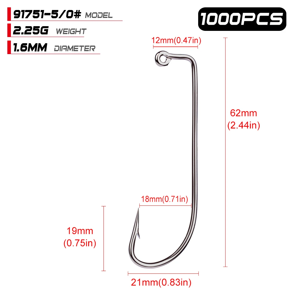 Carbono de Alta Ganchos O'shaughnessy JIG Big