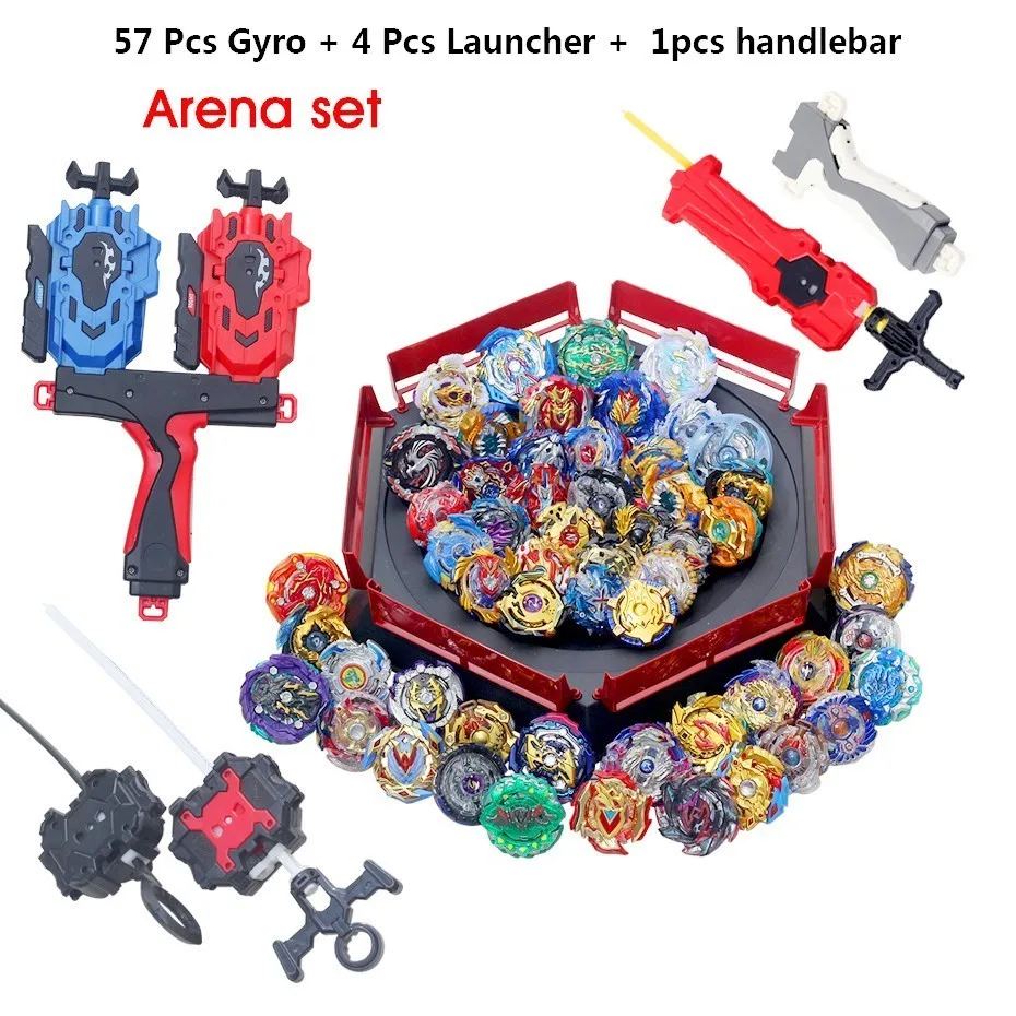 Все топы набор метателей Beyblade Gt God Bey Blades Blast Burst высокая производительность Fight Top Toys дети Bables Bayblade Arena Новые