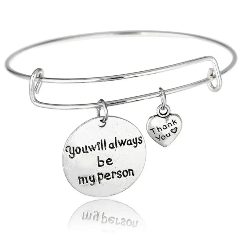 Heart Horse Mom Daughter Always Sister Sis Best Friends BFF Pendant Bangle Bracelet Silver Plated Family Women Jewelry Heart Horse Mom Daughter Always Sister Sis Best Friends BFF Pendant Bangle Bracelet Silver Plated Family Women Jewelry