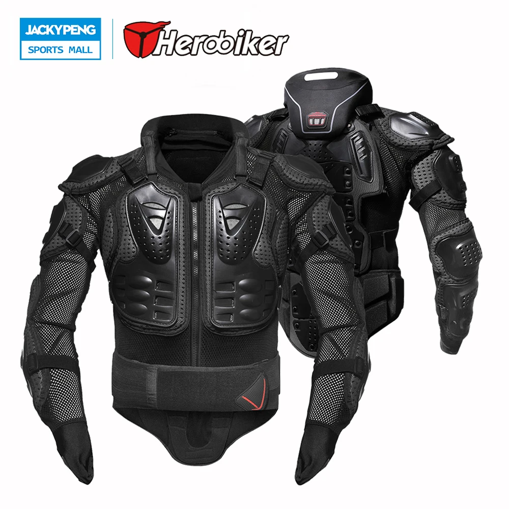 

HEROBIKER Motorcycles Protection Motocross Clothing Jacket Protector Moto Cross Back Protector Neck Protector