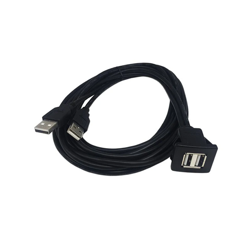USB2.0 دافق جبل كابل 1 M/2 M مزدوجة/منفذ USB أحادي التمديد دافق لوحة كابل تركيب اللوحة الرقمية تستهلك كابل