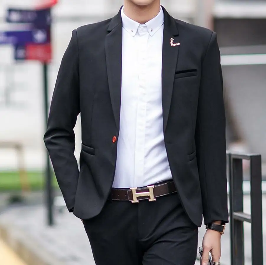 Traje de hombre chaquetas Blazers trajes de vestir Casual