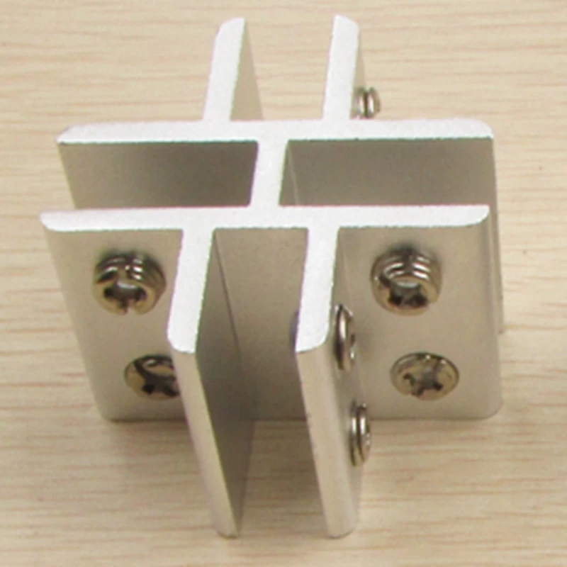 Hot sale 2pcs/lot aluminium partition glass support glass fixing clamps