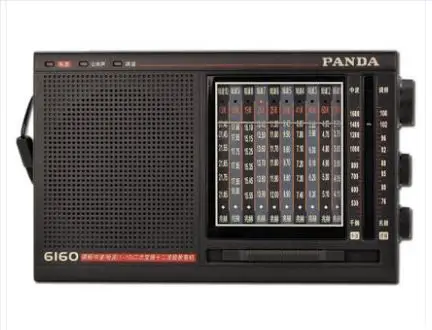 PANDA 6160 FM радио mw и SW частотная модуляция средняя волна Коротковолновая вторичная Частота Высокая чувствительность указатель радио - Цвет: Черный
