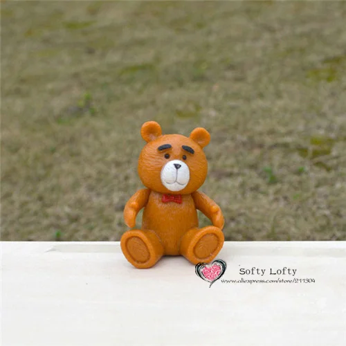 Ted Mans Teddy Bear Mini Figures 6pcs - 3