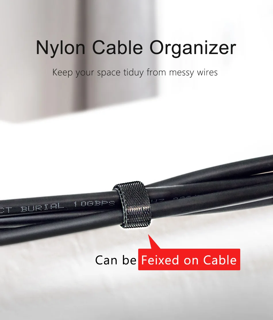 !ACCEZZ USB Cable Organizer Headphone Earphone Holder For iPhone Mouse Tape Cord Clips Wire Winder Magnetic Protector Management