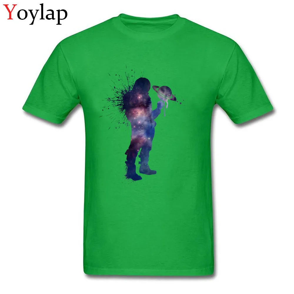 2017 Newest Design T Shirt Summer Fall 100% Cotton O Neck Tops T Shirt Short Sleeve Design Space Jam Clothing Shirt green