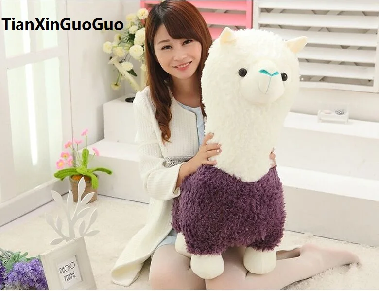 purple alpaca plush