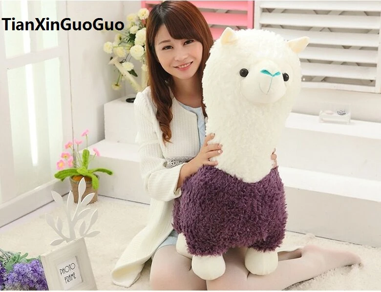 purple alpaca plush