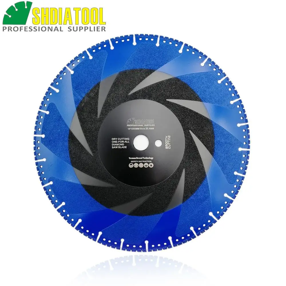 SHDIATOOL 2 шт. 14 &quot/350 мм Вакуумные Паяные Алмазный диск отрезной многоцелевой чугун