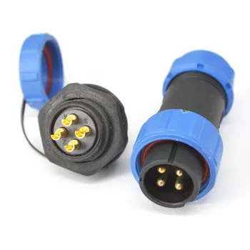 

10 Pieces 4pin 21mm XLR plug waterproof & Dustproof Aviation Connector