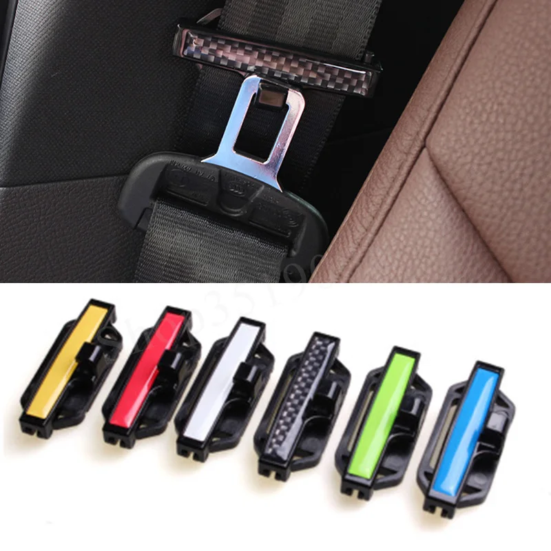 

Car Safety Belt Clip Accessories Stickers for Fiat 500 bravo ducato grande punto linea panda punto stilo 2018 2017 2016 2015