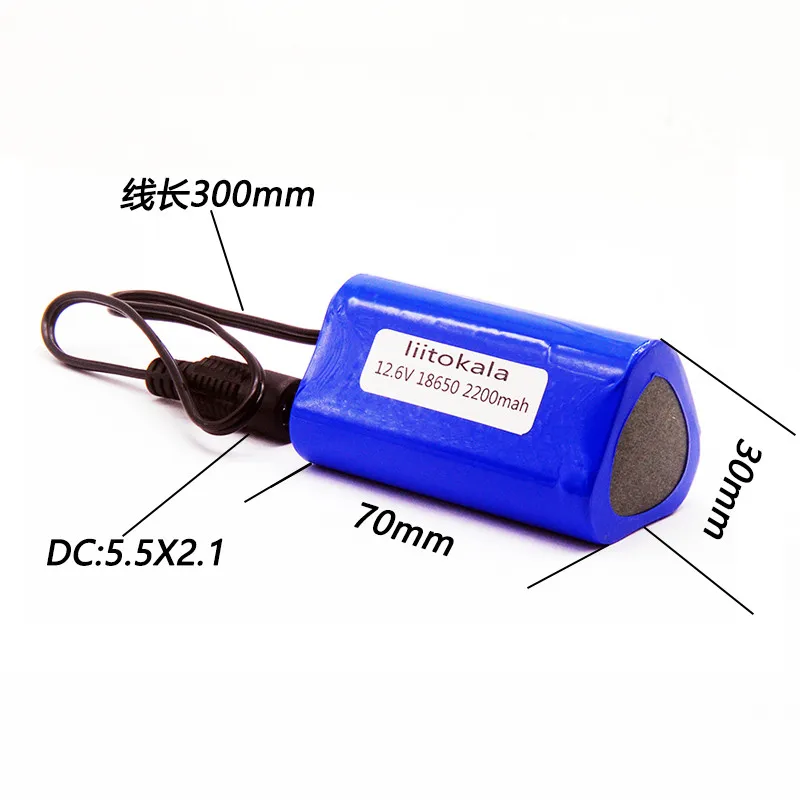 HK LiitoKala 12,6 V 2200mAh 6800mAh 9800mAh 10Ah литий-ионная аккумуляторная батарея зарядное устройство для gps камеры автомобиля