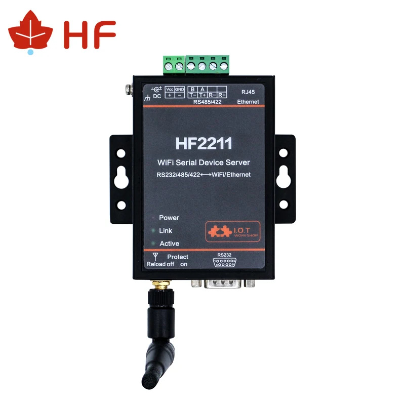 HF2211 Последовательный RS232 RS485 RS422 к WiFi Ethernet конвертер Модуль промышленной автоматизации передачи данных DTU сервер