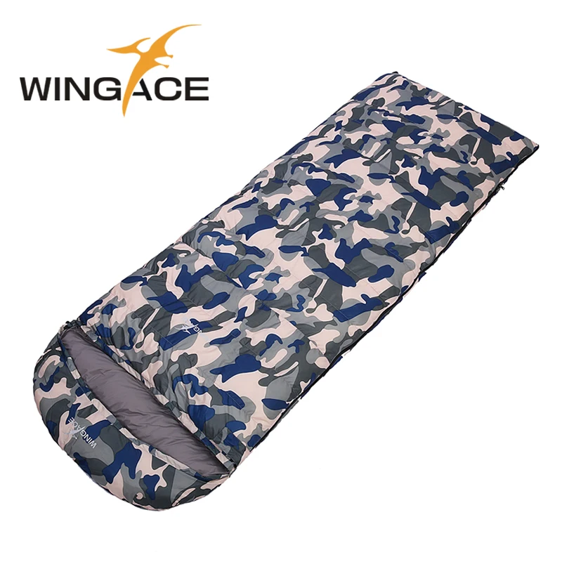 

WINGACE Fill 400G 600G 800G 1000G Ultralight Goose Down Sleeping Bag Spring Autumn Camping Outdoor Envelope Travel Sleep Bag