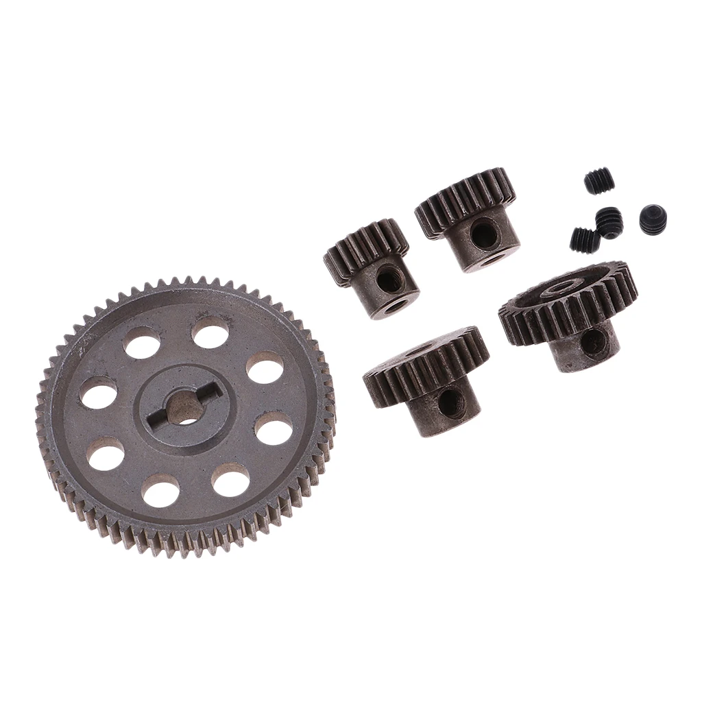 Metal Diff Main Gear 64T Motor Cogs 29/26/21/17T for HSP 1/10 On-road RC Car