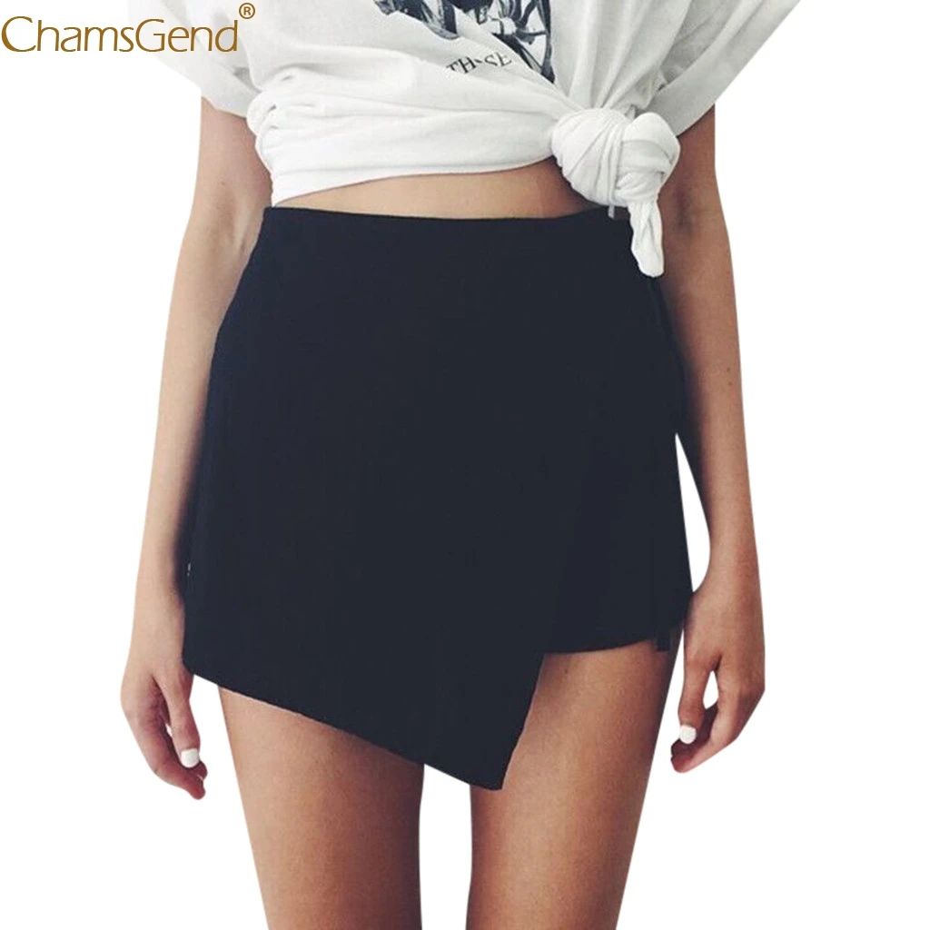 

Casual summer skirts womens skirts womens with design Shorts Skirt High Waisted Casual rregular Flanging Wrap Mar