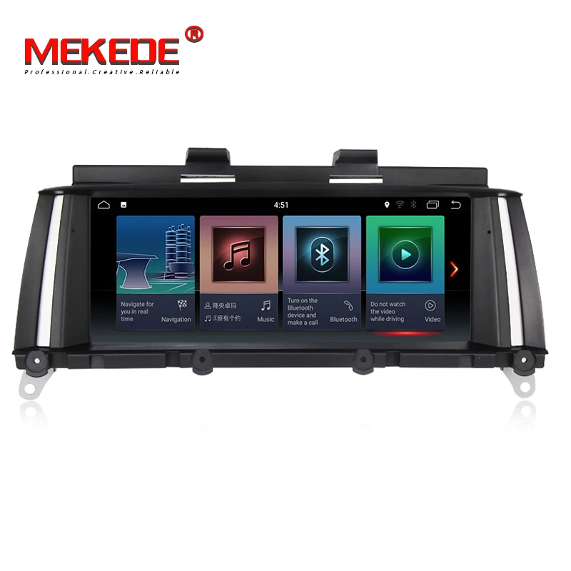 Top PX6 6cores Android 9.0 car multimedia player for BMW X3 F25 X4 F26 (2010-2013) Original CIC System (2013-2017) Original NBT Sys 3