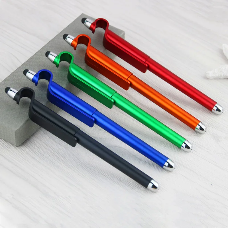 3 in 1 Multi-function Mobile Phone Holder Stand Capacitive Screen Stylus Touch Pen for iPad iPhone 5 6S 7 Samsung Tablet