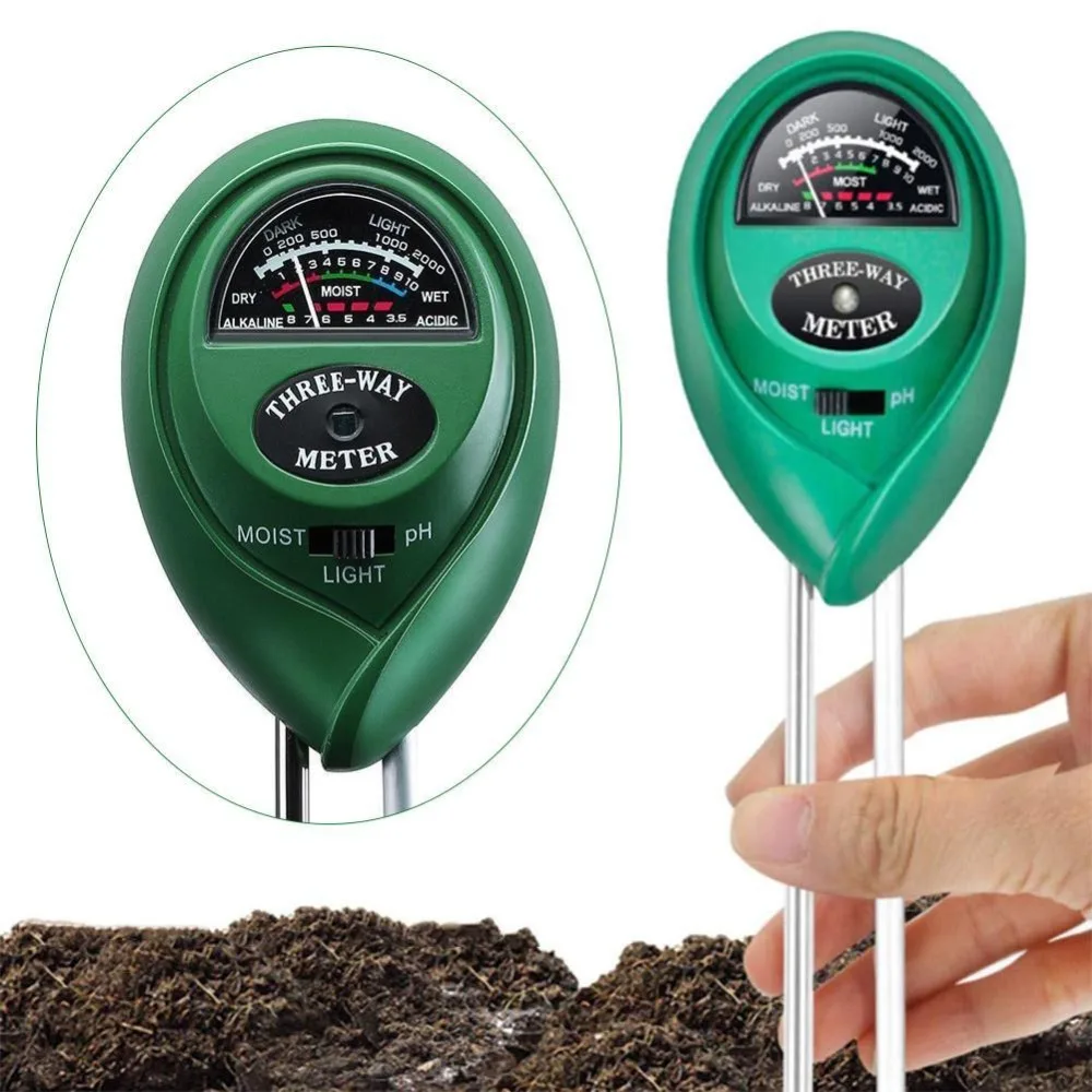 

Garden Tools Temperature Instruments 3 in 1 Soil Moisture Tester Hygrometer Meter Detector Garden Testing Tools Plant