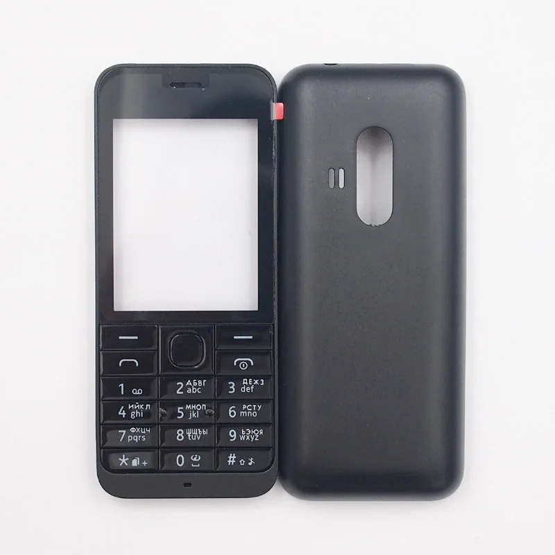 BaanSam красочный чехол для Nokia 220 с русской клавиатурой - Цвет: Черный