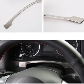 

New Auto 1pc Stainless Instrument Panel Dashboard Trim Sticker Cover Frame Decoration Fit For VW Tiguan 2010-2015 Car styling