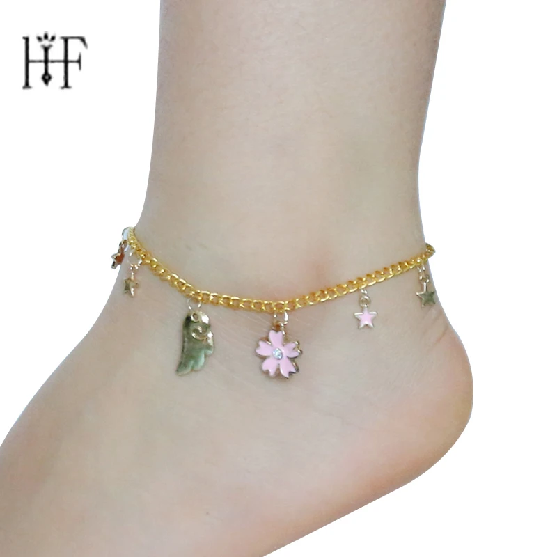 Bohemian Type Sailor Moon Ankle Bracelet Cheville Boho Foot Jewelry