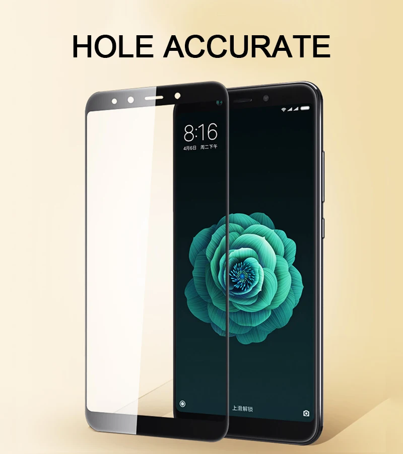 TOMKAS Screen Protector For Xiaomi Mi 6X A2 Tempered Glass Scratch Proof For Xiaomi Redmi S2 Mi Mix 2S Protective Glass Film