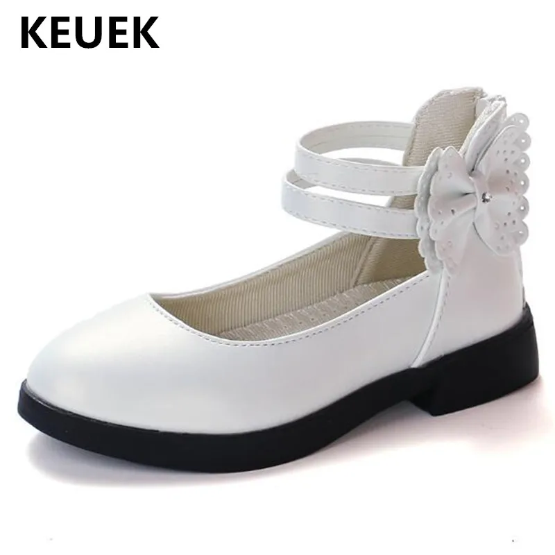 

New Children Dance Shoes Princess High Quality Leather Shoes Girls Baby Toddler Shoes Performance Student Kids School Shoes 018