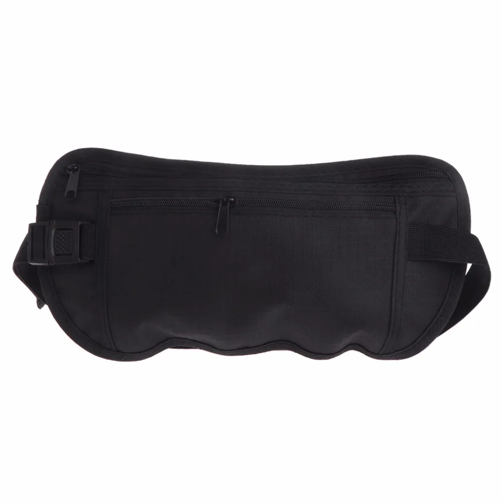 

Travel Pouch Hidden Zippered Waist Belt Bag Security Wallet Passport Run Pocket