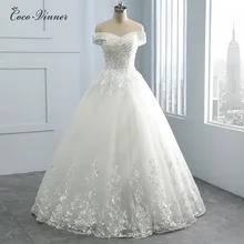 Красивые нашивки принцесса свадебные платья жемчуг бисер V шеи плюс размер арабское свадебное платье WX0109