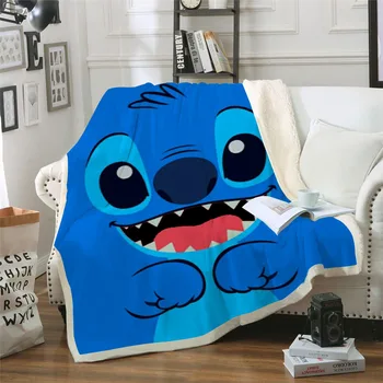 

Funny Anime Throw Blanket Adult Beds Soft Movie Blue 3D Print Casual Quilts Picnic Fashion Style Brand Office Travel Drop Ship