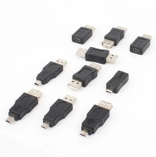 Высокое качество 10 шт. OTG 5pin F/M Mini USB Micro USB адаптер конвертер адаптер «Папа-мама» USB гаджеты