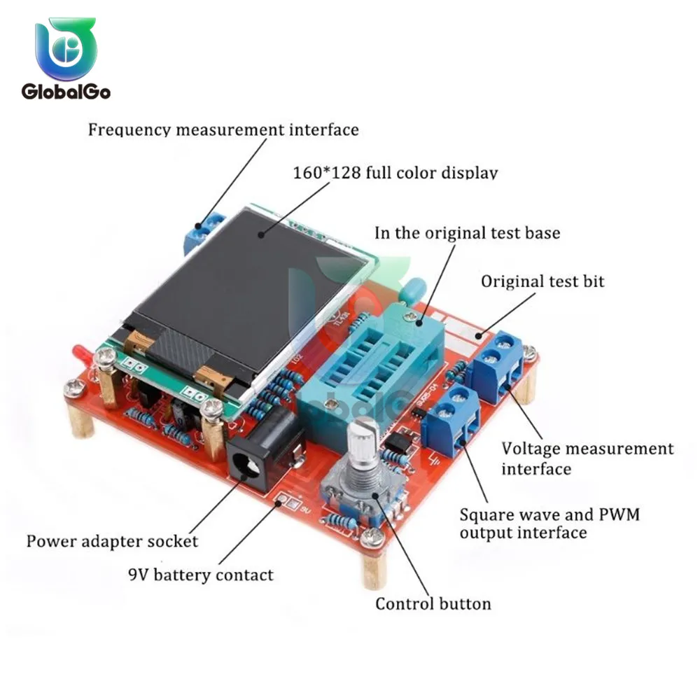 Mega328 GM328B английский Полный Собранный lcr-тестер Диодная емкость ESR метр ШИМ квадратный сигнал частоты волны