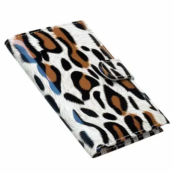 

Leopard Faux Leather Travel Passport Holder Case Cover ID Card Protective Bag