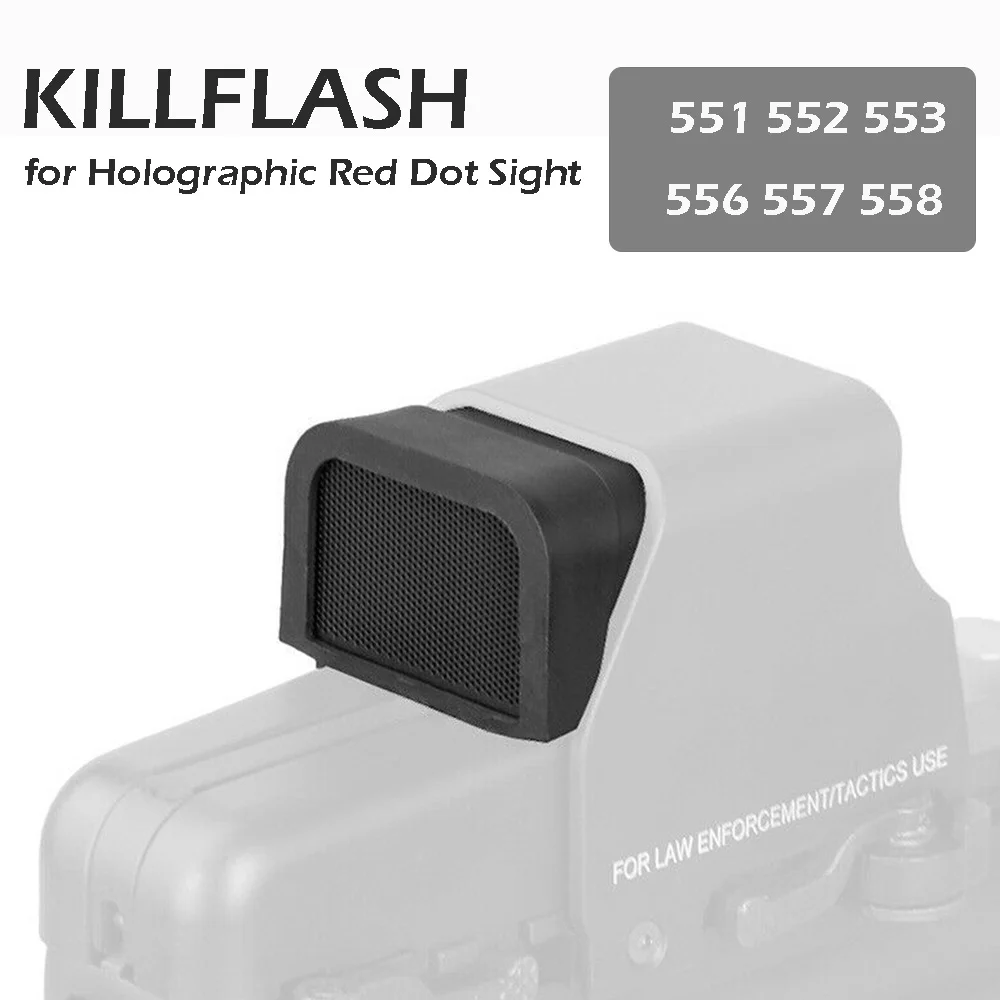 Cubierta protectora Killflash para 551 552 553 556 557 558 vista holográfica Killflash cubierta protectora accesorios de caza