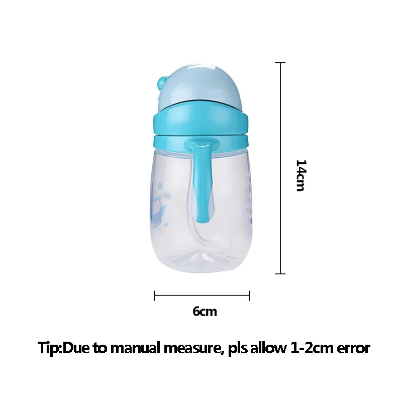 Baby Cute Owl Training Cups BPA Free Healthy Bottle Child Leak-Proof Double Handle Bottle Kid Water Feeding Learn Drinker T0700 (10)