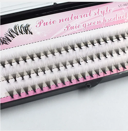 

60 Pcs Clusters Beauty Eye Lashes Grafting Fake False Eyelashes Patches For Eyelash Extension Faux Cils Cosmetic Tools