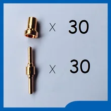 30 шт. Плазменные электроды Расширенный& 30 шт. плазменный наконечник-конус прогноз погоды подходит PT31 LG40 плазменный резак расходные материалы