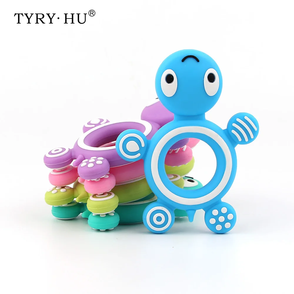 Детский Прорезыватель для зубов TYRY.HU 1 шт. прорезыватель из черепахового силикона