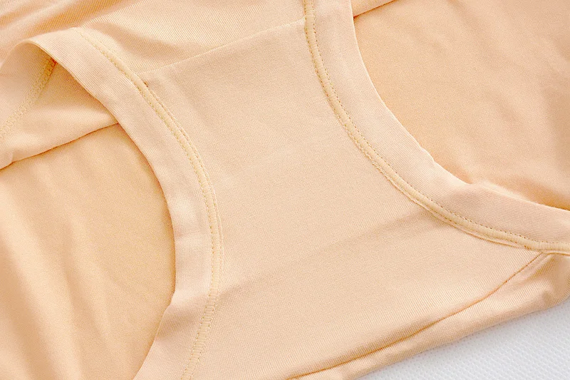 Queenral Cotton Panties Women Plus Size L XL XXL XXXL XXXXL Mid Waist Briefs Seamless Panties For Women Solid Lingerie   3