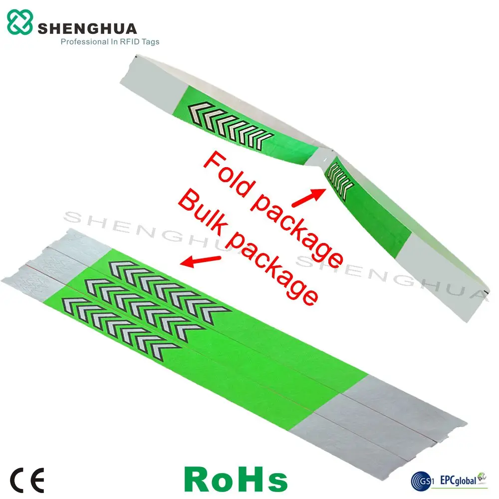 200 шт./кор. Пассивная RFID метка одноразовые простые медицинский RFID браслет из тивека бирка с умная метка для контроля доступа по отпечаткам совершенную сист