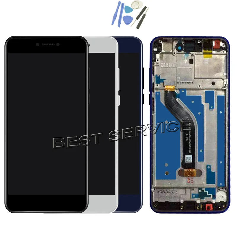 ЖК дисплей для Huawei Honor 8 Lite с сенсорным экраном дигитайзер рамка в сборе Замена P8