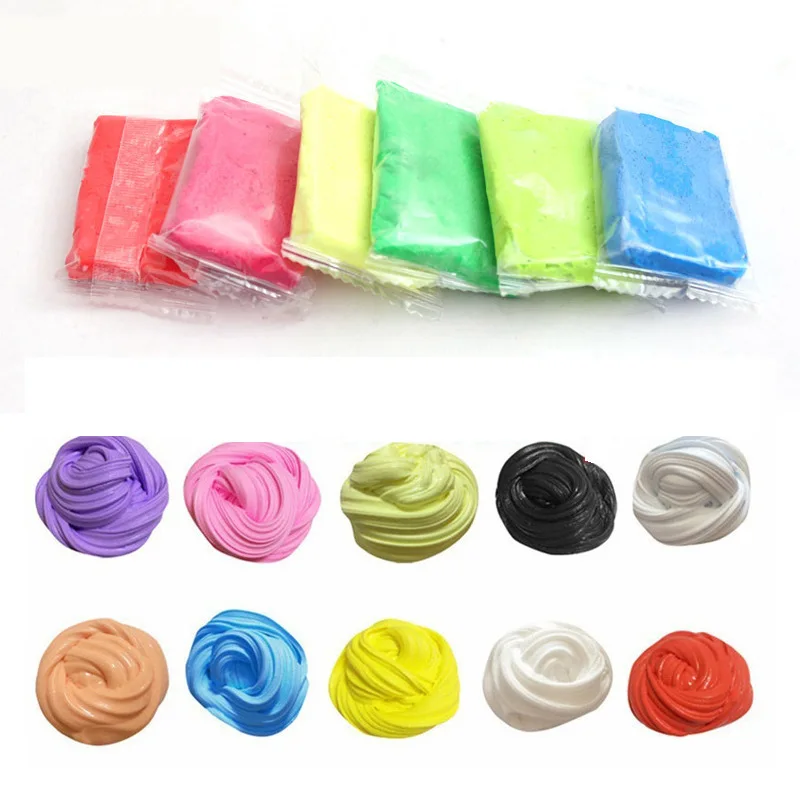 Fluffy Foam Slime Putty Stress Relief Magic MultiColor Sludge Cotton Mud Toy slime toys antistress Kids Toys for Children | Игрушки и