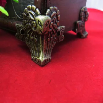 

Zinc Alloy Animal Footing,Decoration Legs,Vintage Wooden Box Ship Feet,Cabinet Corner,Bronze Tone Color,44*36mm,8Pcs