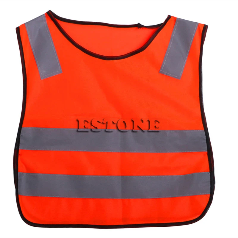 سلامة مرحبا فيس الأطفال صدرية سترة رمادي شرائط عاكسة المرور الملابس